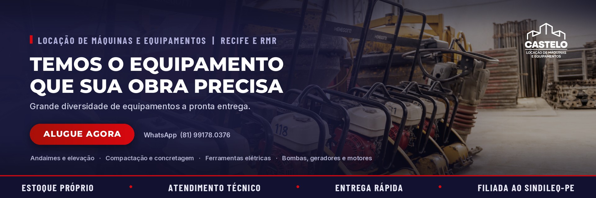 Delivery para toda a região metropolitana